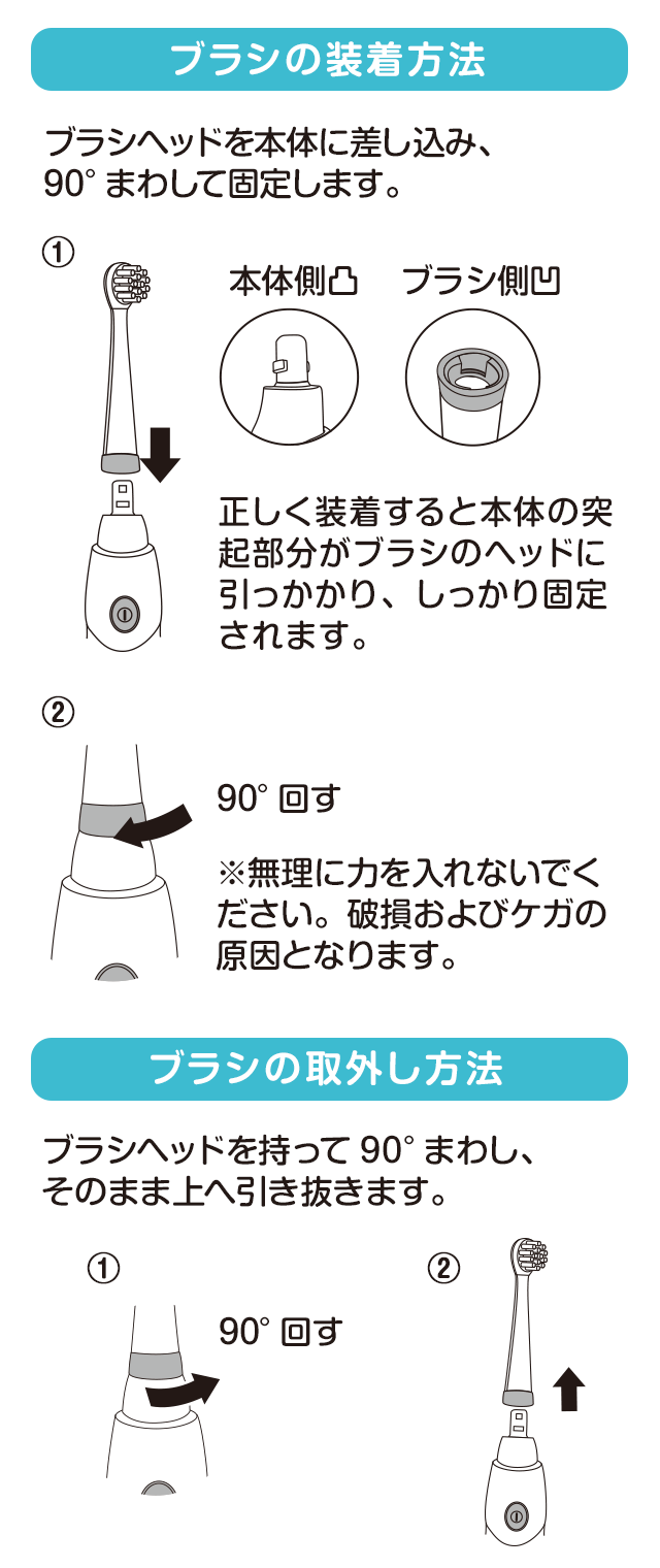 0歳から使えるこども用電動歯ブラシプチブルレインボー for Baby S-203
